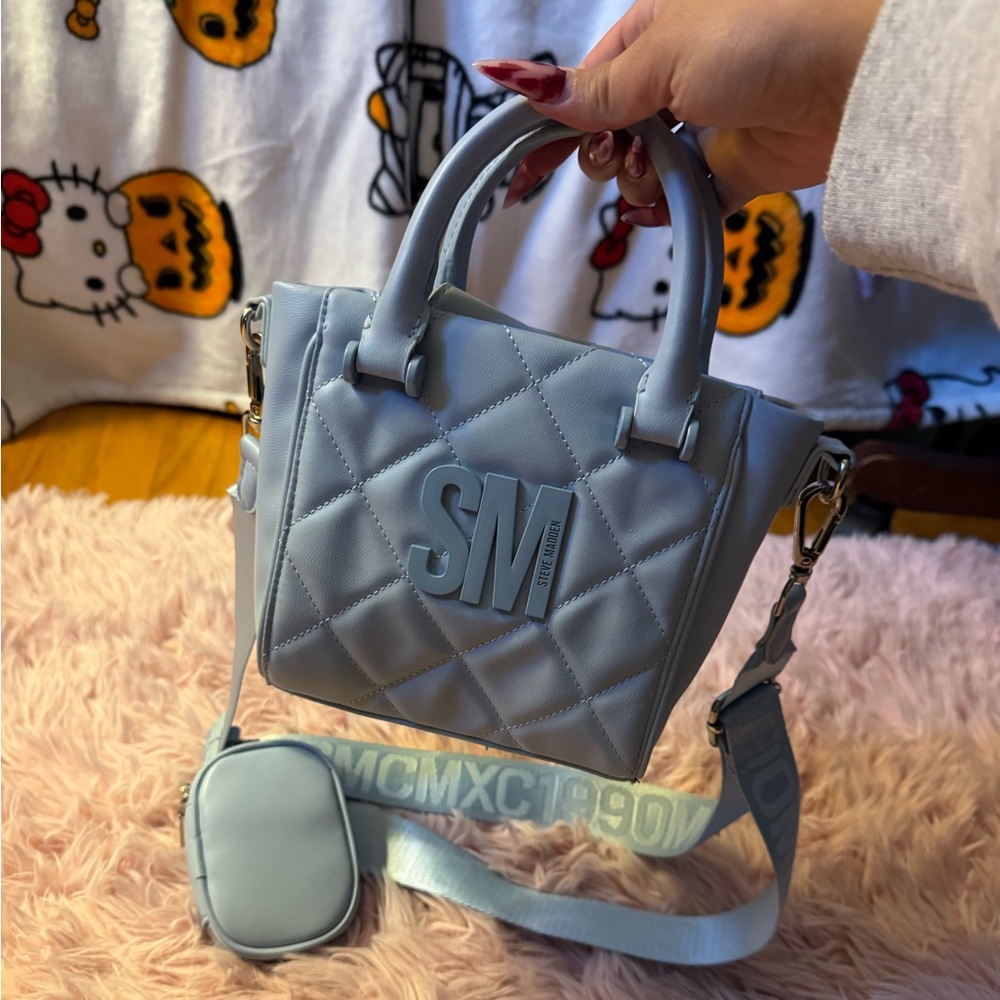 Steve Madden Light Blue Mini Crossbody Bag